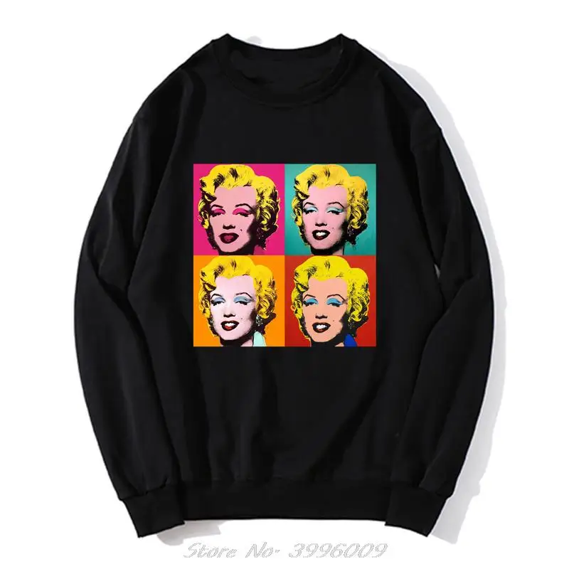 

Andy Warhol Marilyn Classic Feminine Clothes Vintage Alternative Funny Artwork Oversized Hoodie Men Oversized Sweatshirt Sweater