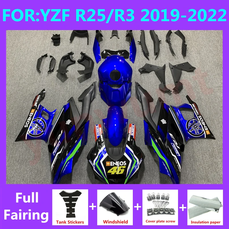 NEW ABS Motorcycle Injection Fairing Kit fit For YZF R25 R3 r25 r3 2019 2020 2021 2022 Bodywork Fairings kits set blue
NEW ABS Motorcycle Injection Fairing Kit fit For YZF R25 R3 r25 r3 2019 2020 2021 2022 Bodywork Fairings kits set blue