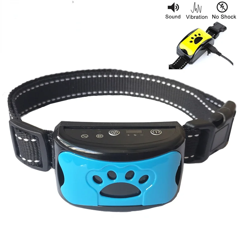 

Hot Newest Electric Anti Barking Devices Ultrasonic Dog Training Collar USB Chargeable Stop Barking Vibration Anti Bark Devices