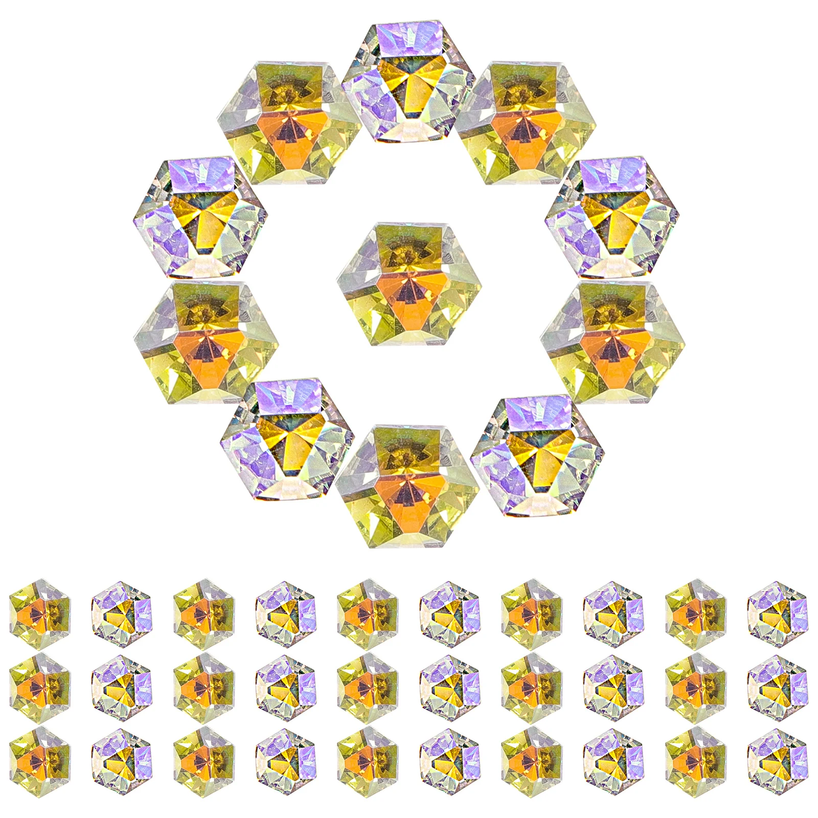 50 pcs Nail Rhinestones Hexagon Nail Rhinestones Nail Crystals Nail Gems for DIY
50 pcs Nail Rhinestones Hexagon Nail Rhinestones Nail Crystals Nail Gems for DIY