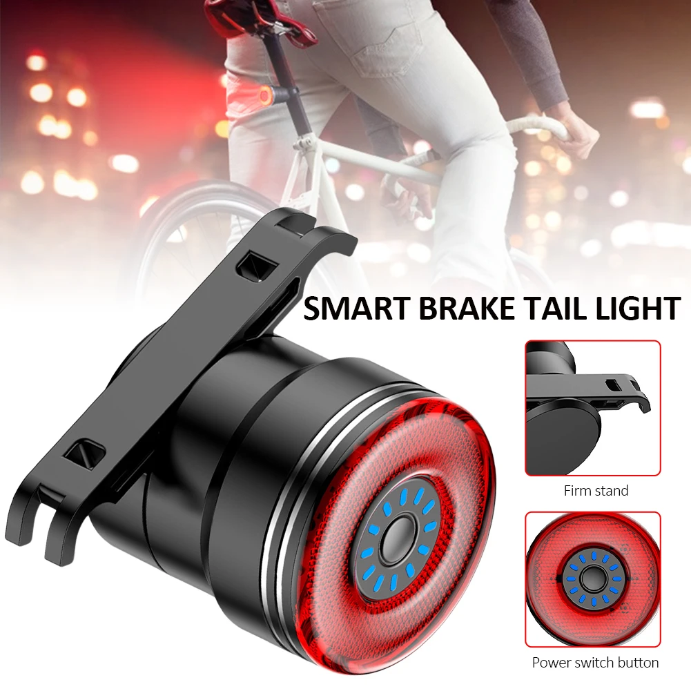 Bike Rear Light Bicycle Smart Brake Sensing Light IP65 Waterproof Rechargeable High Visibility LED Taillight Cycling Accessories
Bike Rear Light Bicycle Smart Brake Sensing Light IP65 Waterproof Rechargeable High Visibility LED Taillight Cycling Accessories
