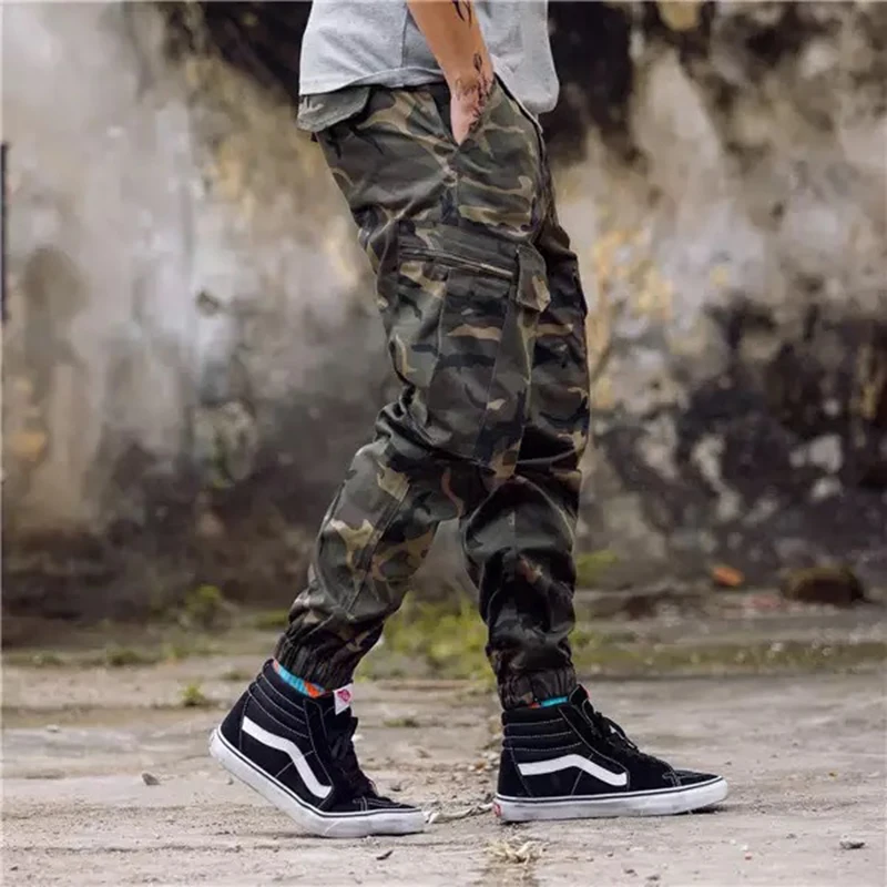 Men's Pants Camouflage Black Military Cargo Pants Men High Street Cotton Jogger Pants Ankle Banded Casual Trousers MY031
Men's Pants Camouflage Black Military Cargo Pants Men High Street Cotton Jogger Pants Ankle Banded Casual Trousers MY031