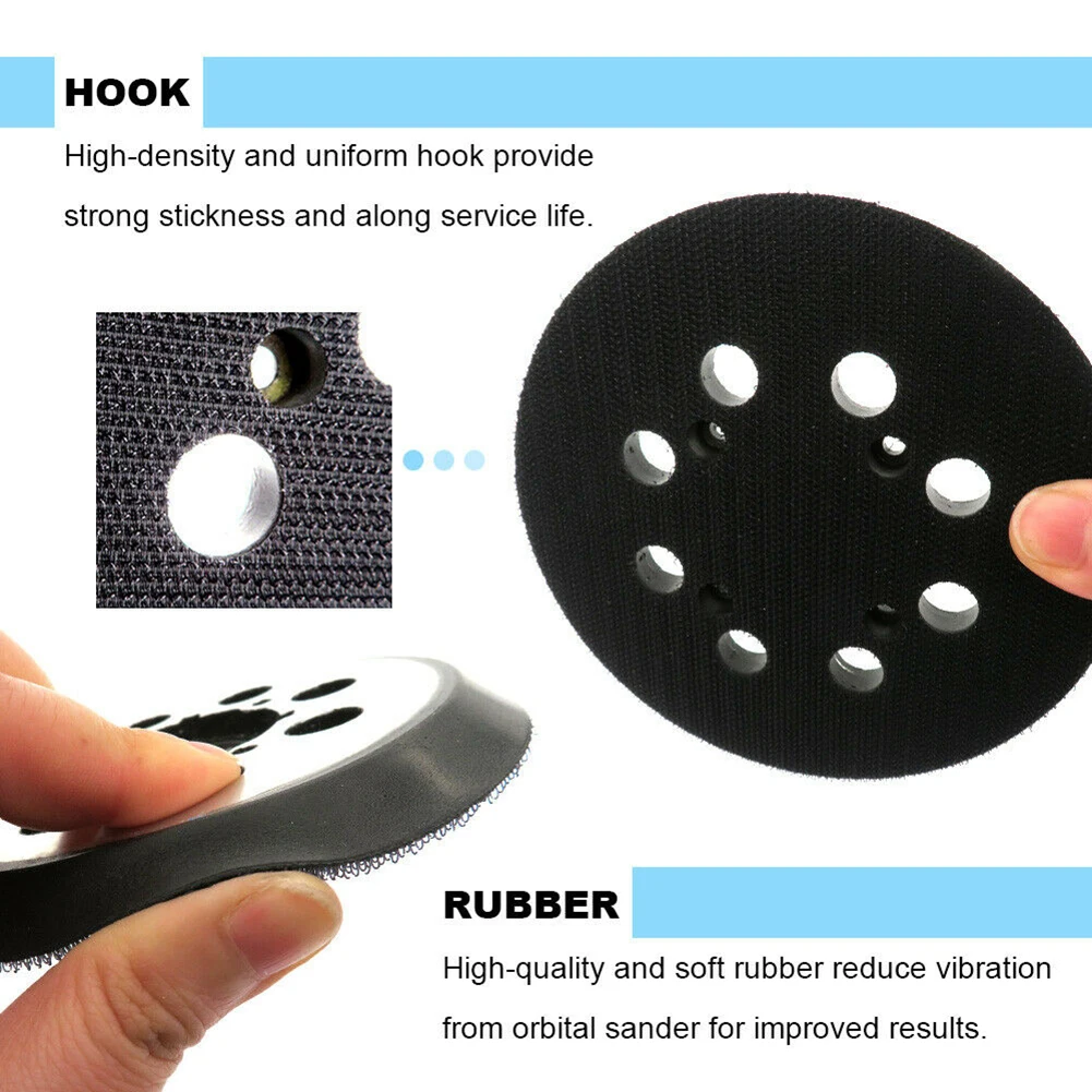 8 dust collection holes Sanding Pad Metal&PU 30118 aluminum plate 5 inch 8 hole Hook-&-loop pad Size Safely Use
8 dust collection holes Sanding Pad Metal&PU 30118 aluminum plate 5 inch 8 hole Hook-&-loop pad Size Safely Use