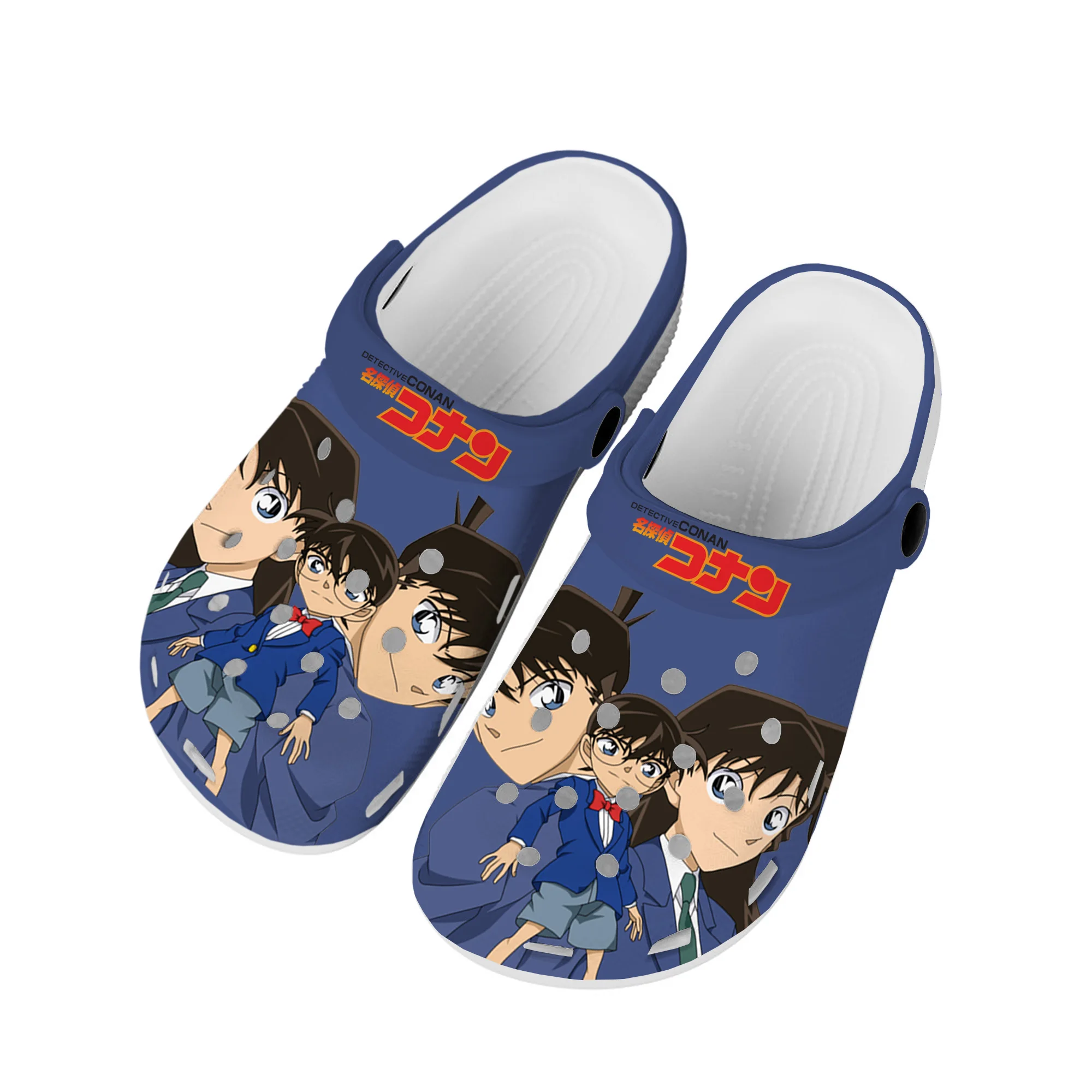 

Detective Conan мультфильм Домашние Сабо пользовательские водные ботинки мужские женские подростковая обувь садовые Туфли-сабо пляжные тапки с отверстиями Повседневные тапочки
