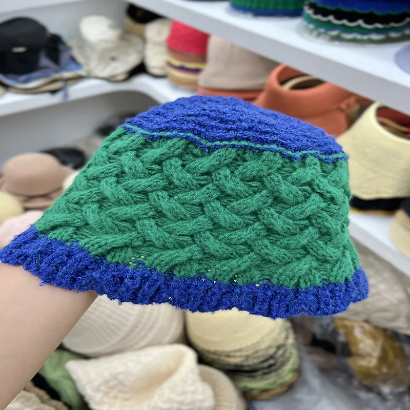 New handmade Crochet Fisherman Hat for Female Autumn Panama Hat Bucket Hat Sun Protection Hat Fashion Lady Basin Hat for Women
New handmade Crochet Fisherman Hat for Female Autumn Panama Hat Bucket Hat Sun Protection Hat Fashion Lady Basin Hat for Women