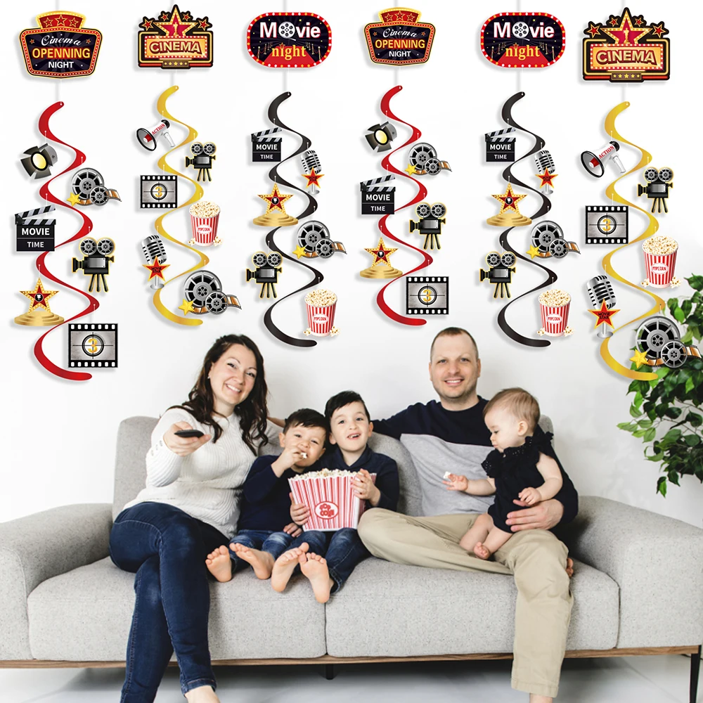 Cinema Hollywood World Movie Time Party DIY Backdrops Ceiling Hanging PVC Wing Swirls Spiral Baby Shower Birthday Party Supplies
Cinema Hollywood World Movie Time Party DIY Backdrops Ceiling Hanging PVC Wing Swirls Spiral Baby Shower Birthday Party Supplies