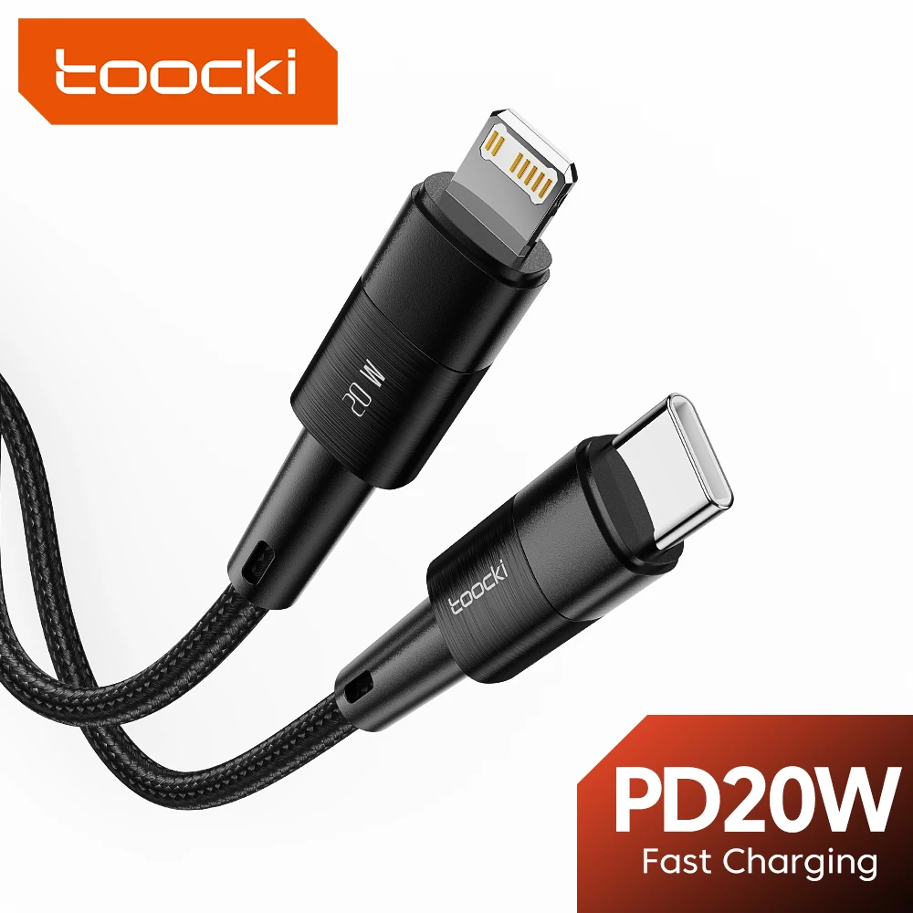 

Toocki PD 20W USB Type C to Lightning Cable Fast Charge For iPhone 14 13 11 12 Pro Max Plus 8 Phone Data Cord Quick Charge Wire