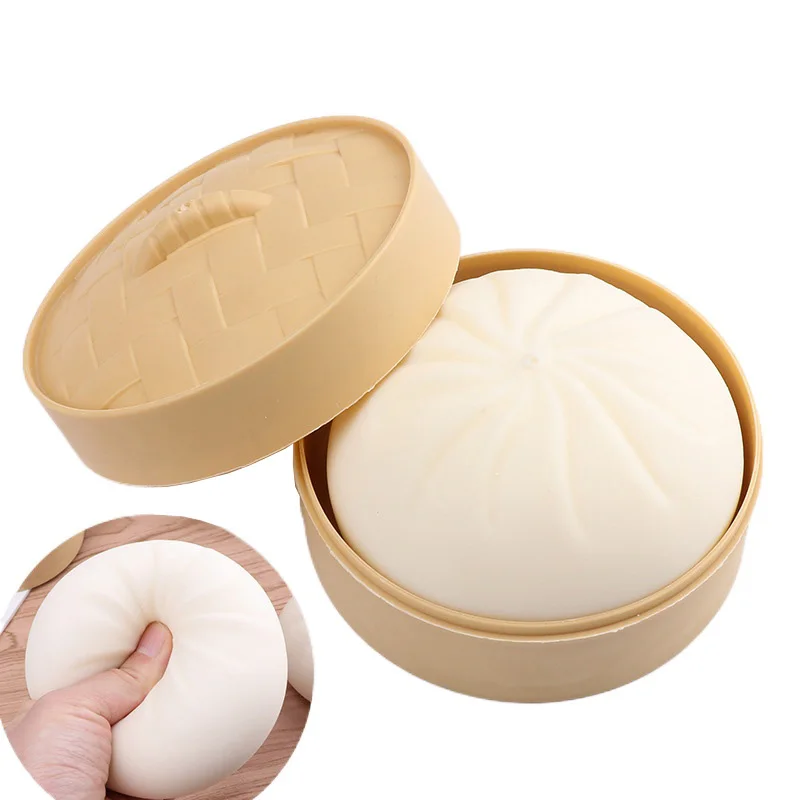 

Soft Steamer of Steamed Stuffed Bun Squishy Ball Slow Rising Autism Special Needs Anti Stress Reliever Squeeze Sensory Toys