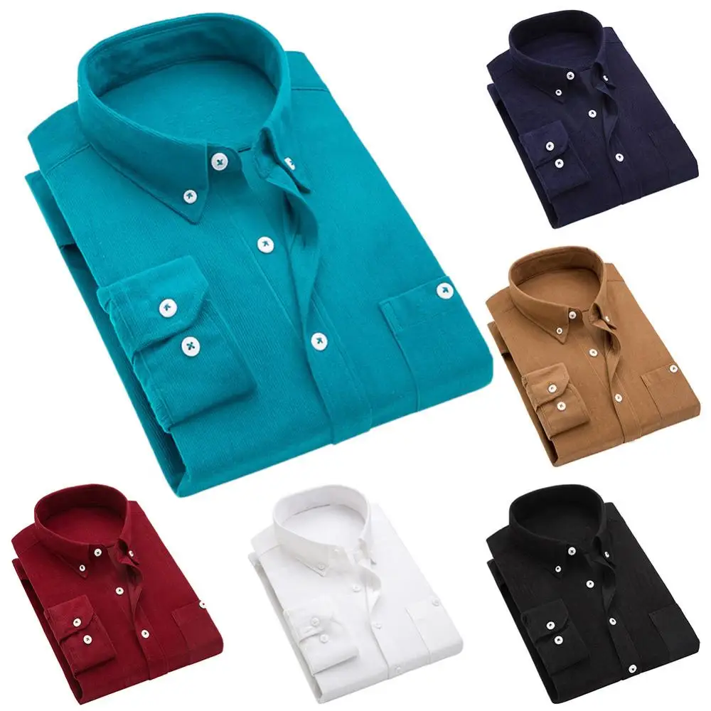 Men Buttons Turn Down Collar Business Shirt Shirt Slim Vintage Corduroy Plus Size Business Shirt
Men Buttons Turn Down Collar Business Shirt Shirt Slim Vintage Corduroy Plus Size Business Shirt