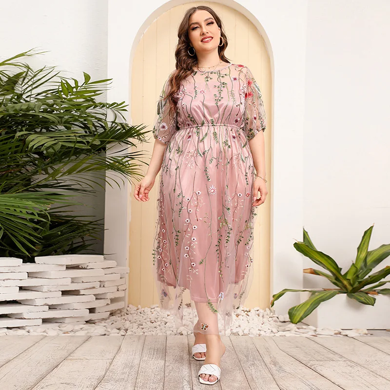 Банкетное вечерние нее платье большого размера, женское Сетчатое вечернее платье с вышивкой, длинное платье с рюшами, платья
Банкетное вечерние нее платье большого размера, женское Сетчатое вечернее платье с вышивкой, длинное платье с рюшами, платья