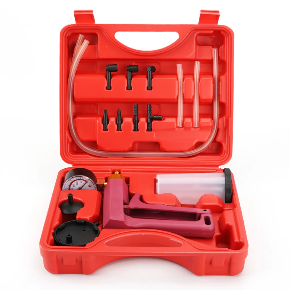2 in 1 Brake Bleeder Tester Set Vacuum Pump Kits Fits for Automotive Truck
2 in 1 Brake Bleeder Tester Set Vacuum Pump Kits Fits for Automotive Truck