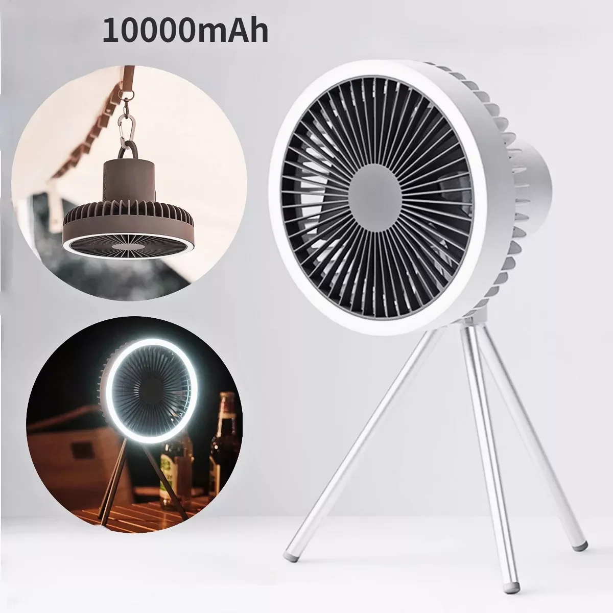Mini Fan USB Rechargeable Portable Fan Outdoor Camping Ceiling Fan with Led Light 1200/10000mAh Desktop Fan
Mini Fan USB Rechargeable Portable Fan Outdoor Camping Ceiling Fan with Led Light 1200/10000mAh Desktop Fan