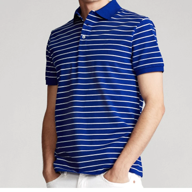 Summer Horizontal Stripe Pony Polo Shirt Men's Short Sleeve Rugby Polo Shirt Pony Polo Men's Shirt
Summer Horizontal Stripe Pony Polo Shirt Men's Short Sleeve Rugby Polo Shirt Pony Polo Men's Shirt