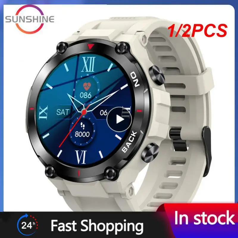 

1/2PCS Smart Watch Men 2023 New Outdoor Sports Watches Waterproof Fitness 24-hour Heartrate Blood Oxygen Monitor Smartwatch For