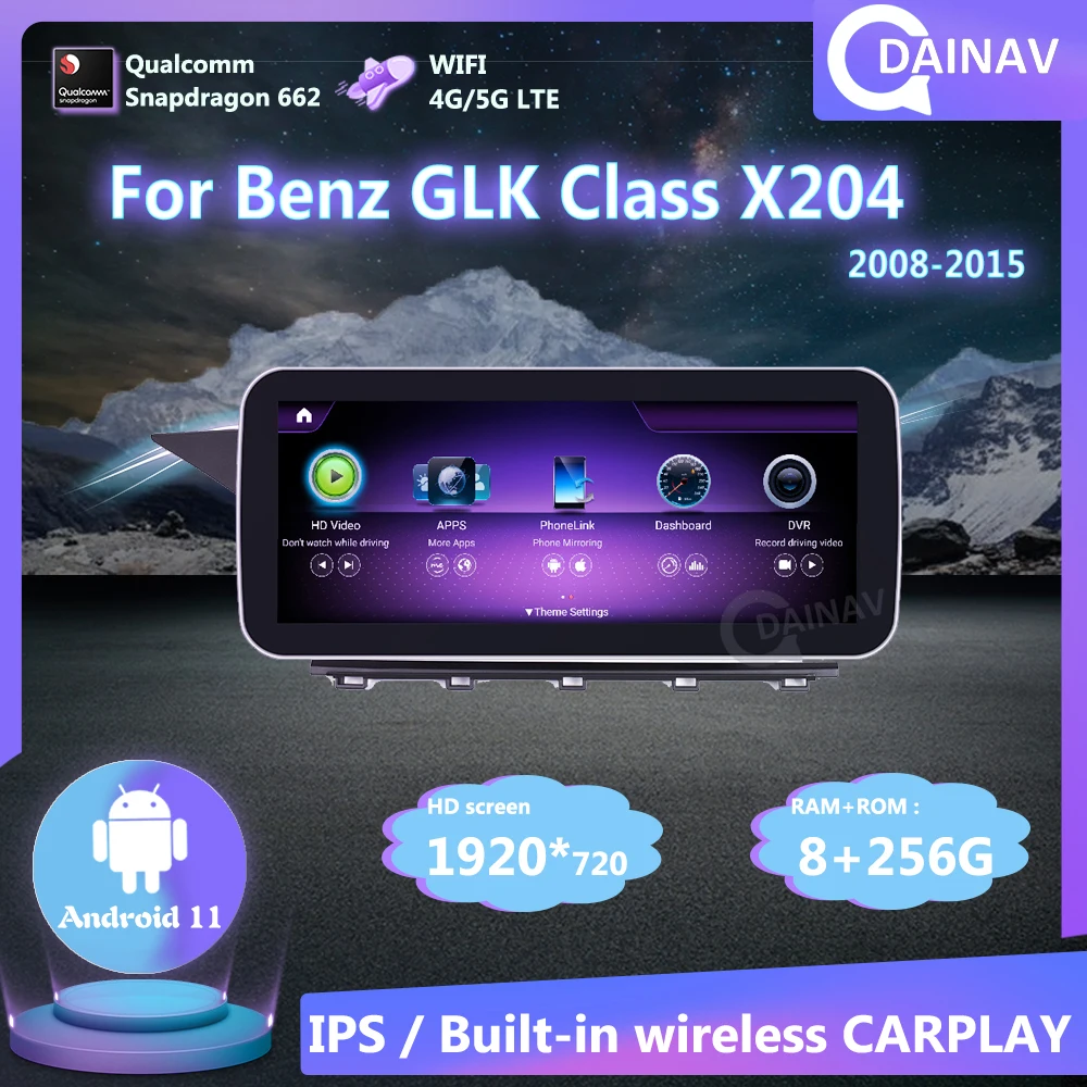 Android 11 Car Radio multimedia player For Mercedes Benz GLK Class X204 2008-2015 car stereo auto audio gps navigation
Android 11 Car Radio multimedia player For Mercedes Benz GLK Class X204 2008-2015 car stereo auto audio gps navigation