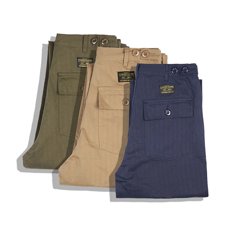 Retro Military Baker Cargo Men OG-107 Pockets Tactical Pants Spring Autumn Casual Streetwear Workwear Herringbone Trousers
Retro Military Baker Cargo Men OG-107 Pockets Tactical Pants Spring Autumn Casual Streetwear Workwear Herringbone Trousers