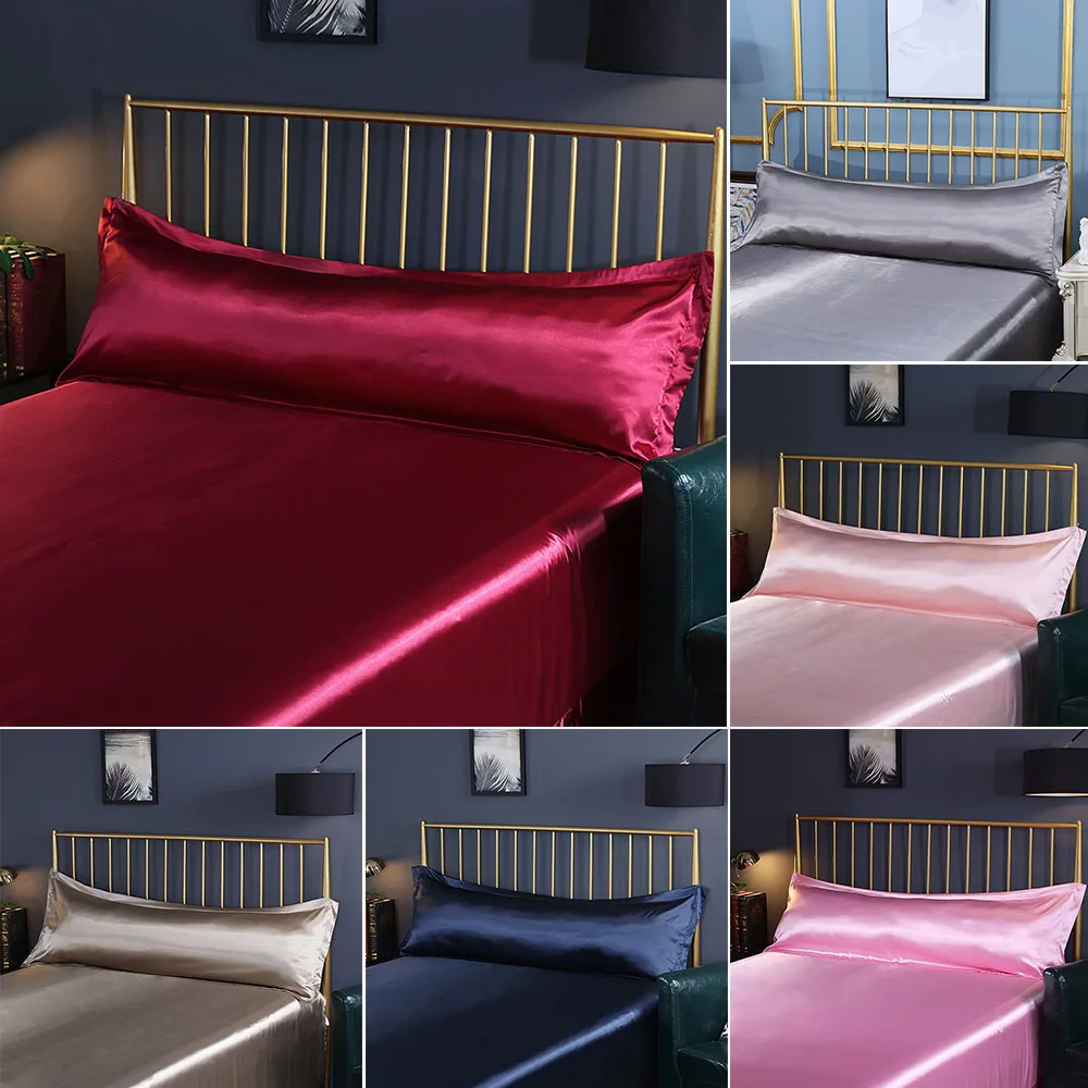 48x120cm /48x150cm Satin Pillow Case King Queen Soft Mulberry Pillowcase Couple Double Pillowslip Long Pillow Cover Home Decor
48x120cm /48x150cm Satin Pillow Case King Queen Soft Mulberry Pillowcase Couple Double Pillowslip Long Pillow Cover Home Decor