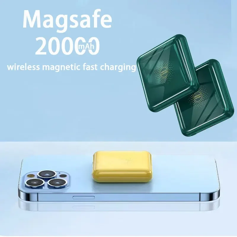 Mini Magsafe Power Bank 50000mAh Compact Portable Mobile Phone External Power Supply Wireless Fast Charging Magnetic Power Bank
Mini Magsafe Power Bank 50000mAh Compact Portable Mobile Phone External Power Supply Wireless Fast Charging Magnetic Power Bank