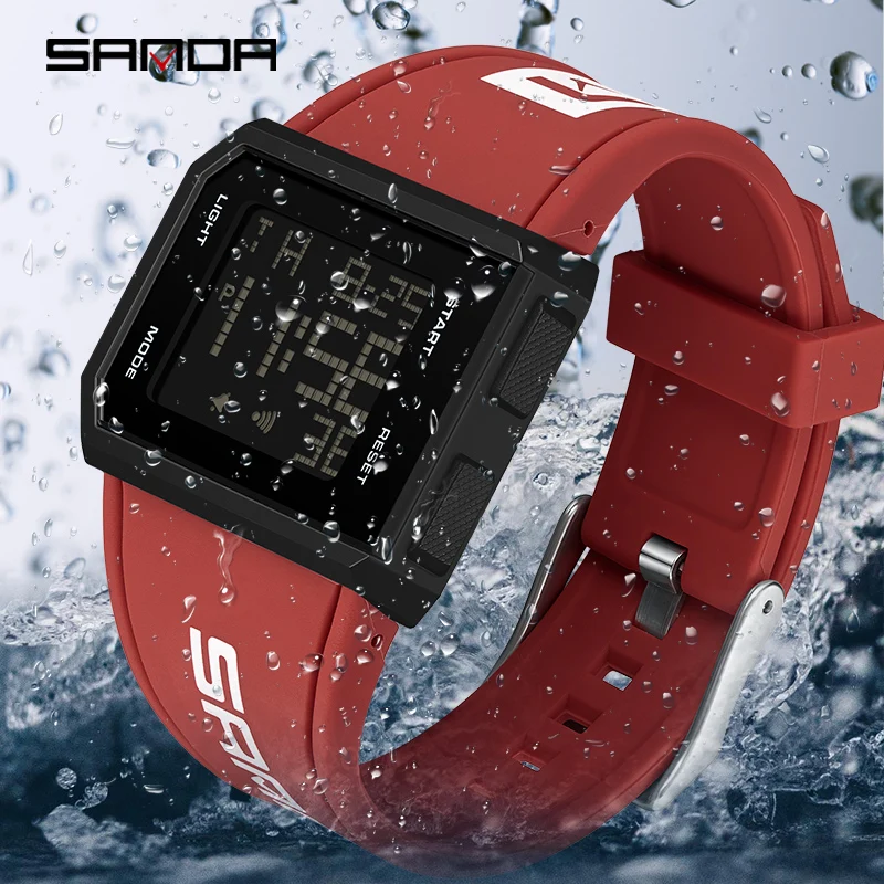 SANDA New Fashion Men's Watches 50M Waterproof Sports Watch for Male LED Electronic Digital Wristwatches Relogio Masculino 9003
SANDA New Fashion Men's Watches 50M Waterproof Sports Watch for Male LED Electronic Digital Wristwatches Relogio Masculino 9003