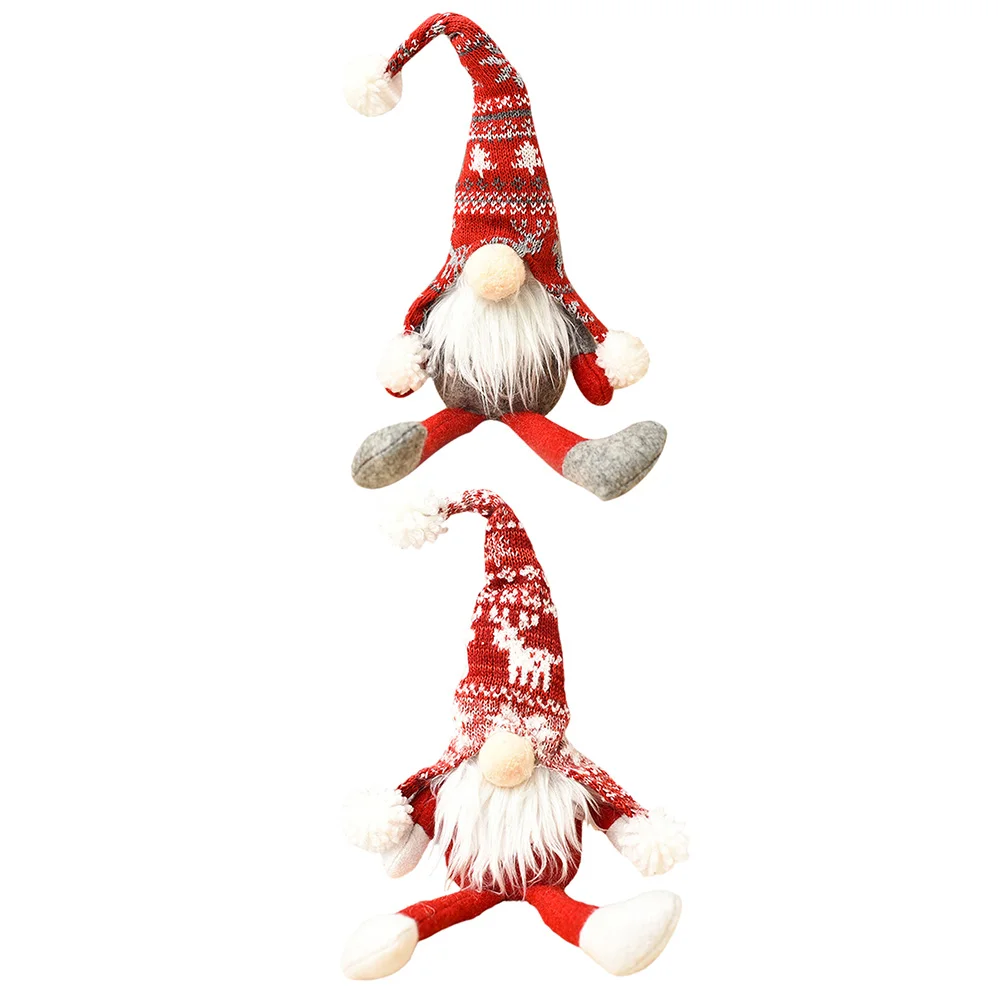 2pcs Christmas Gnomes Sitting Swedish Tomte Gnomes Santa Claus Stuffed Plush Xmas Tree Hanging Decoration
2pcs Christmas Gnomes Sitting Swedish Tomte Gnomes Santa Claus Stuffed Plush Xmas Tree Hanging Decoration