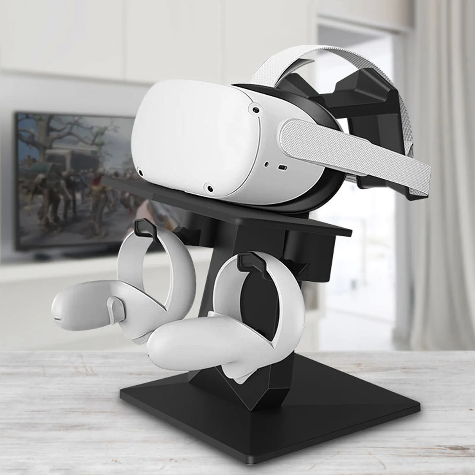 New Quest 2 VR Display Stand VR Headset Display Holder for Quest 2 Rift S Vive VR Game Controller Storage Stand Devices
New Quest 2 VR Display Stand VR Headset Display Holder for Quest 2 Rift S Vive VR Game Controller Storage Stand Devices