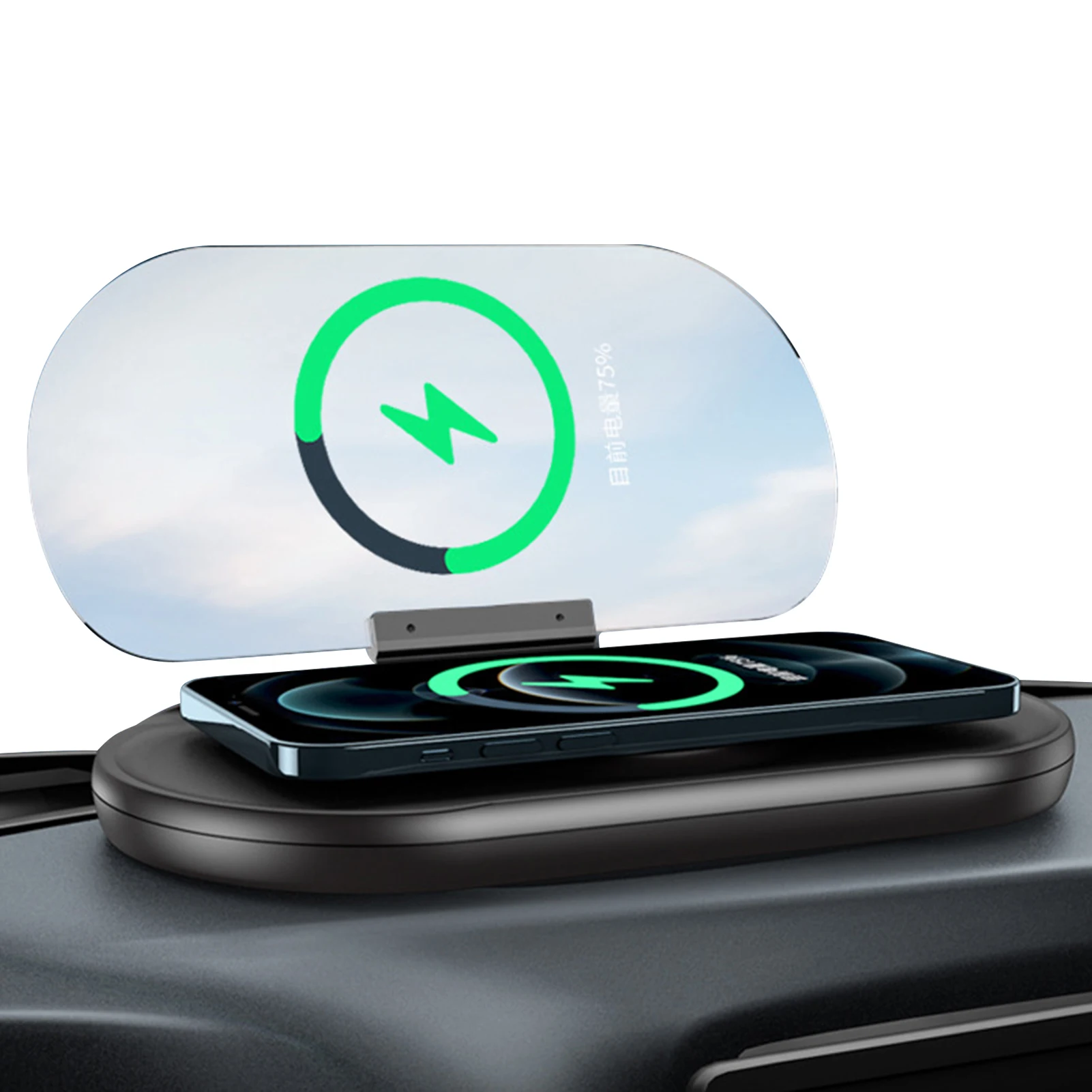 Universal Car HUD Head-Up Display HD Mobile Phone Navigation Projector Winshield Speedometer Wireless Charging OBD2 HUD Display 
Universal Car HUD Head-Up Display HD Mobile Phone Navigation Projector Winshield Speedometer Wireless Charging OBD2 HUD Display