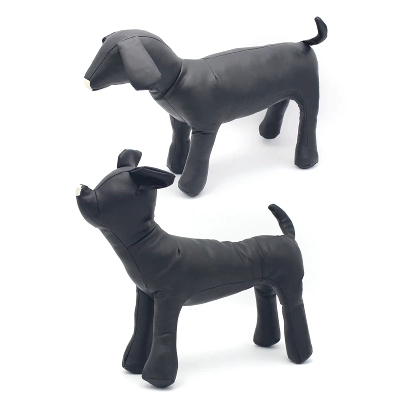 New-2 Pcs Leather Dog Mannequins Standing Position Dog Models Toys Pet Animal Shop Display Mannequin Black , M & S 
New-2 Pcs Leather Dog Mannequins Standing Position Dog Models Toys Pet Animal Shop Display Mannequin Black , M & S