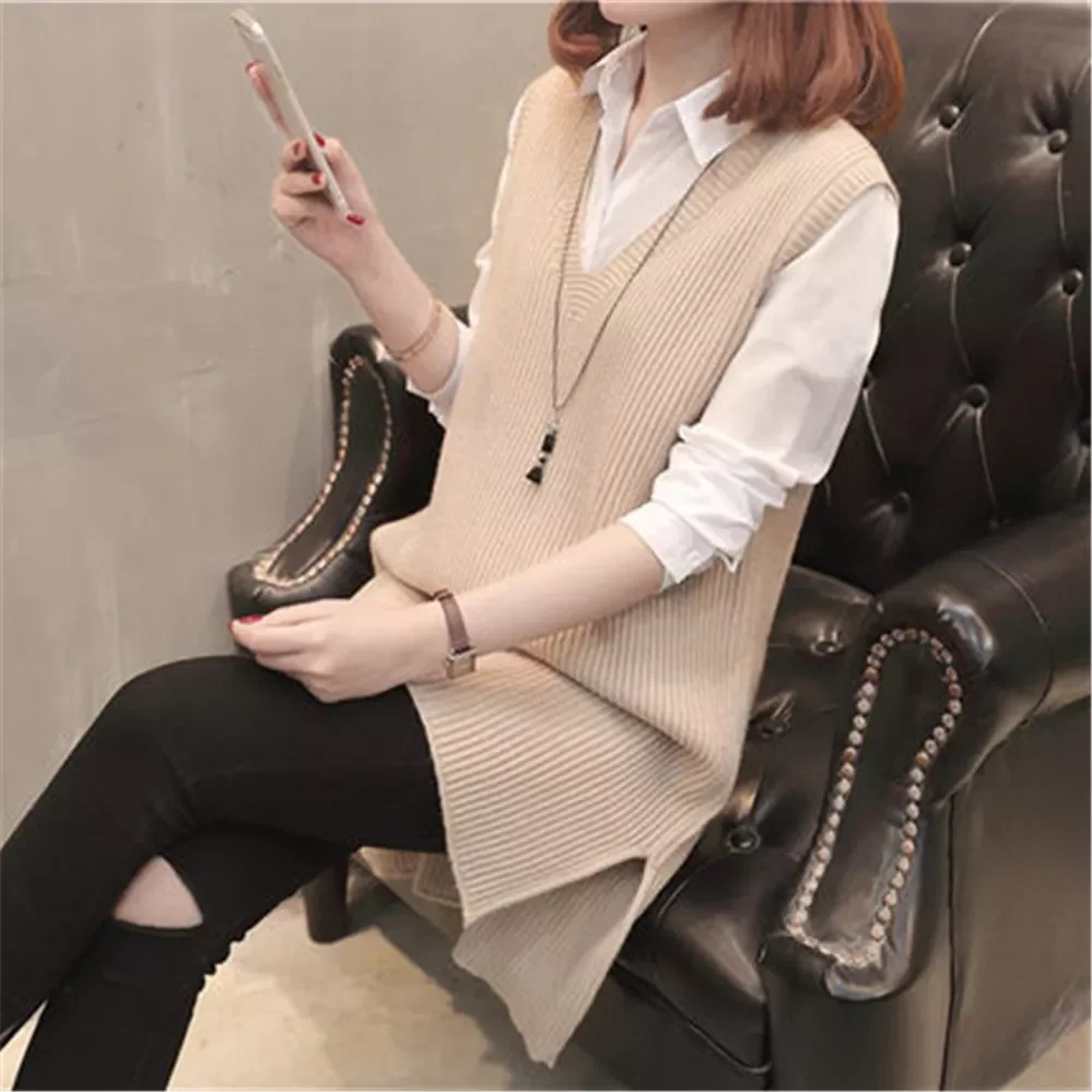 2023New Sweater Vest Women Spring Autumn Sleeveless Pullover V-neck Knitted Wool Vest Waistcoat Black Vest Women Striped Basic T
2023New Sweater Vest Women Spring Autumn Sleeveless Pullover V-neck Knitted Wool Vest Waistcoat Black Vest Women Striped Basic T