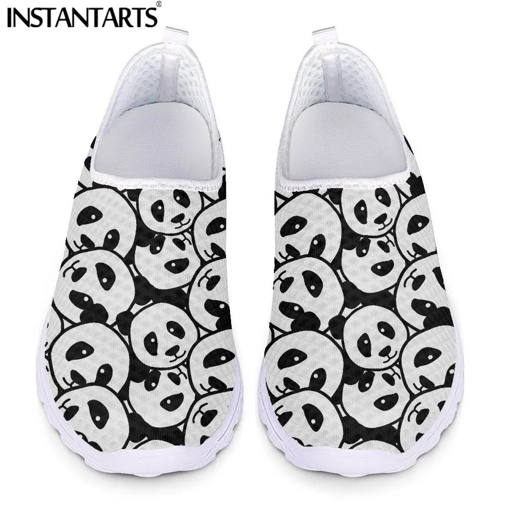 INSTANTARTS Cute Panda Pattern Female Slip-on Mesh Sneakers Cartoon Animal Print Women Flats Shoes Summer Casual Loafers zapatos 
INSTANTARTS Cute Panda Pattern Female Slip-on Mesh Sneakers Cartoon Animal Print Women Flats Shoes Summer Casual Loafers zapatos