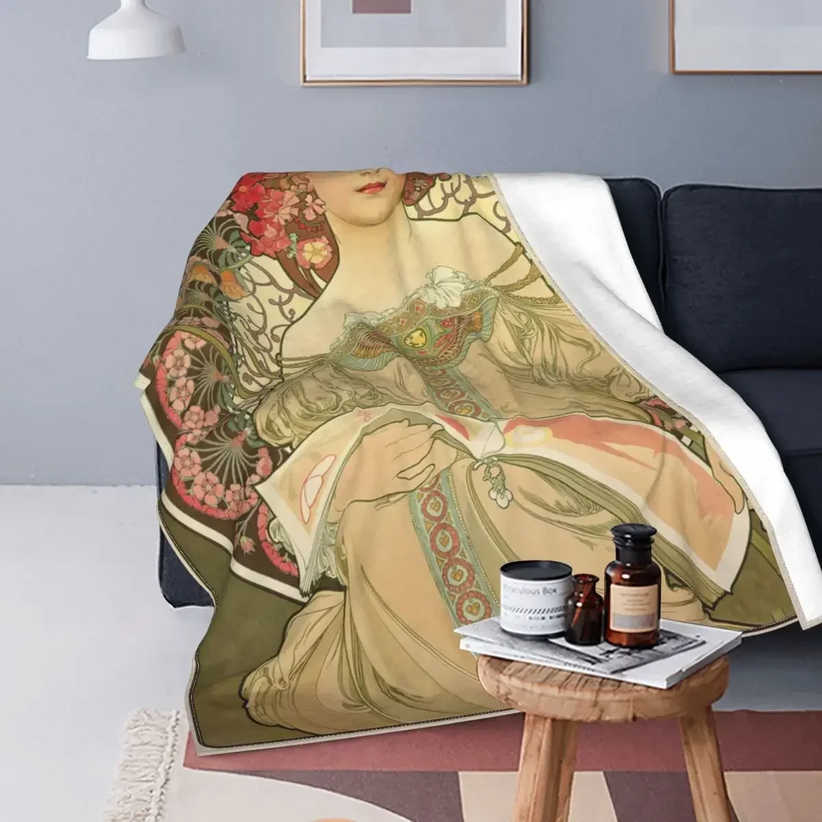 

Женское фланелевое одеяло Alphonse, винтажное покрывало с принтом мухи, легкое покрывало для путешествий с самолетом