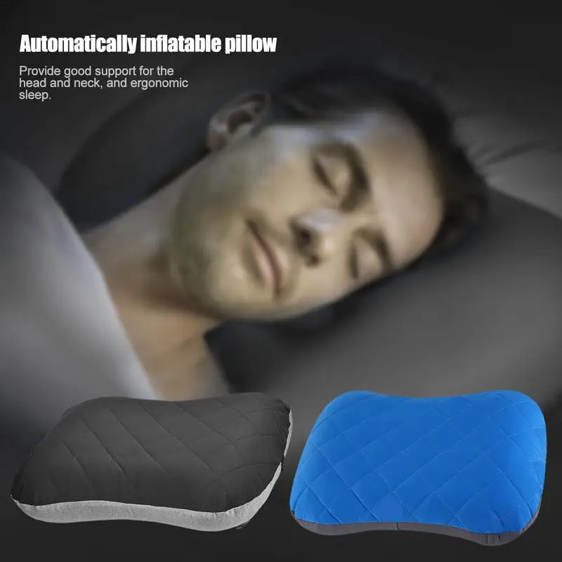 Iatable Pillow Automatically TPU Camping Trip Nap Neck Pillow Ultralight Portable Inflatable Pillows For Backpacking Hike 
Iatable Pillow Automatically TPU Camping Trip Nap Neck Pillow Ultralight Portable Inflatable Pillows For Backpacking Hike