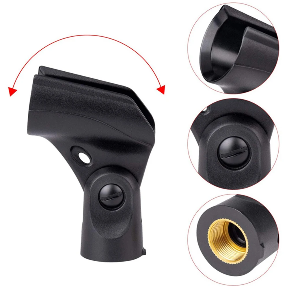 Universal Microphone Clip Holder Clamp With Adapter Nut For Handheld Mic Stand Electric Instrument Parts Accessories
Universal Microphone Clip Holder Clamp With Adapter Nut For Handheld Mic Stand Electric Instrument Parts Accessories