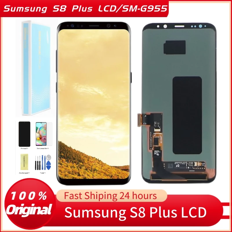 Original Super AMOLED S8 Plus LCD For Samsung Galaxy S8+ SM-G955 G955F/DS Display Touch Screen Digitizer Assembly Repair Parts
Original Super AMOLED S8 Plus LCD For Samsung Galaxy S8+ SM-G955 G955F/DS Display Touch Screen Digitizer Assembly Repair Parts