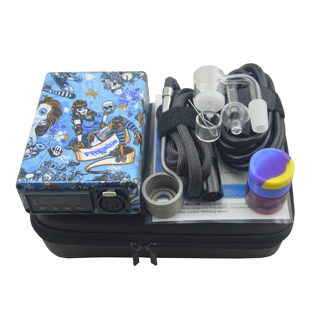 Blue Graffiti 25mm Quartz Enail Dab Kit with Electric Digital PID Controller Heater Coil 14mm Male Joint E-Banger and Carb Cap
Blue Graffiti 25mm Quartz Enail Dab Kit with Electric Digital PID Controller Heater Coil 14mm Male Joint E-Banger and Carb Cap