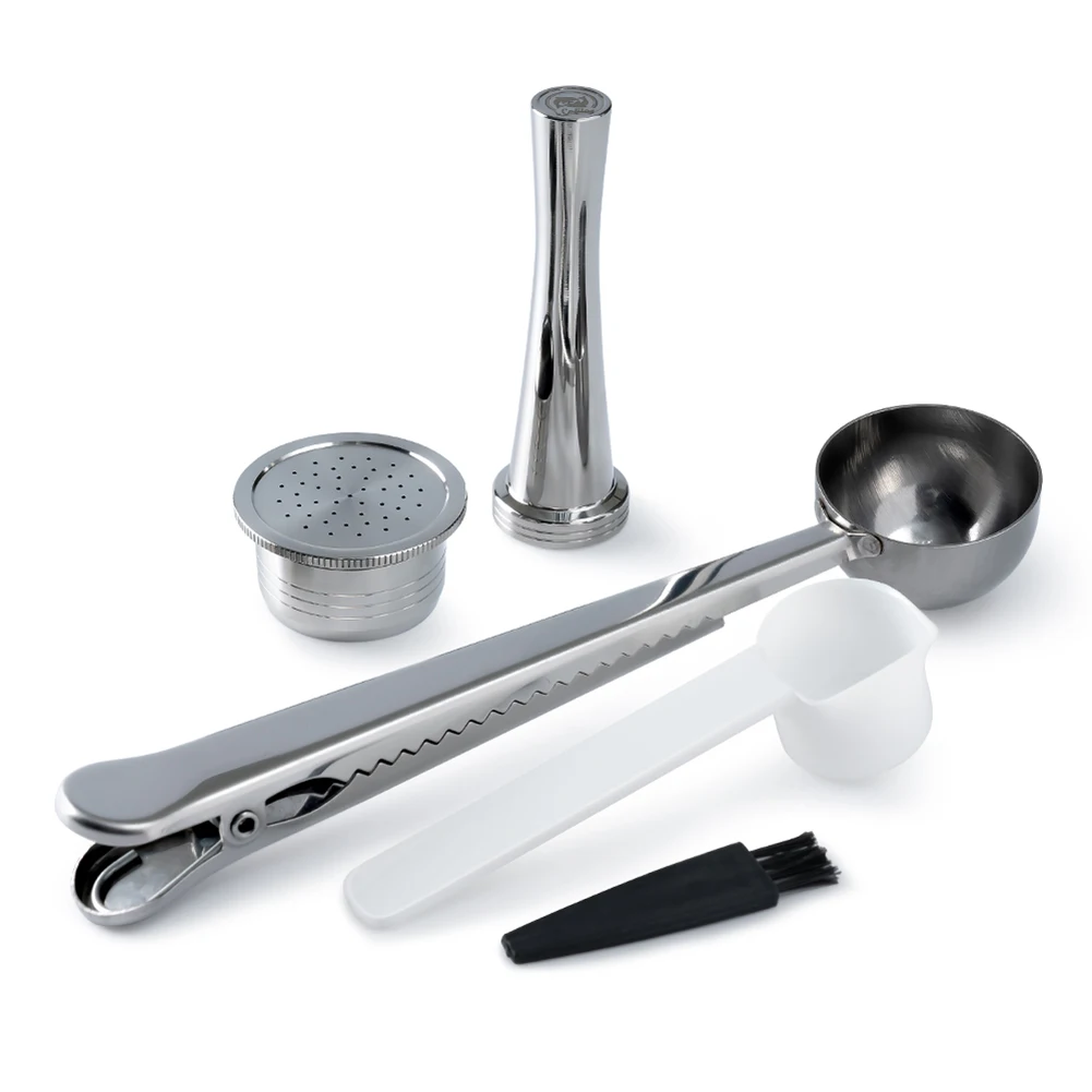 1PCS Coffeware Sets For Segafredo 3A-C231E Refillable Capsule Coffee Filter Pod With Metal Tamper Kitchen Espresso Accessories
1PCS Coffeware Sets For Segafredo 3A-C231E Refillable Capsule Coffee Filter Pod With Metal Tamper Kitchen Espresso Accessories