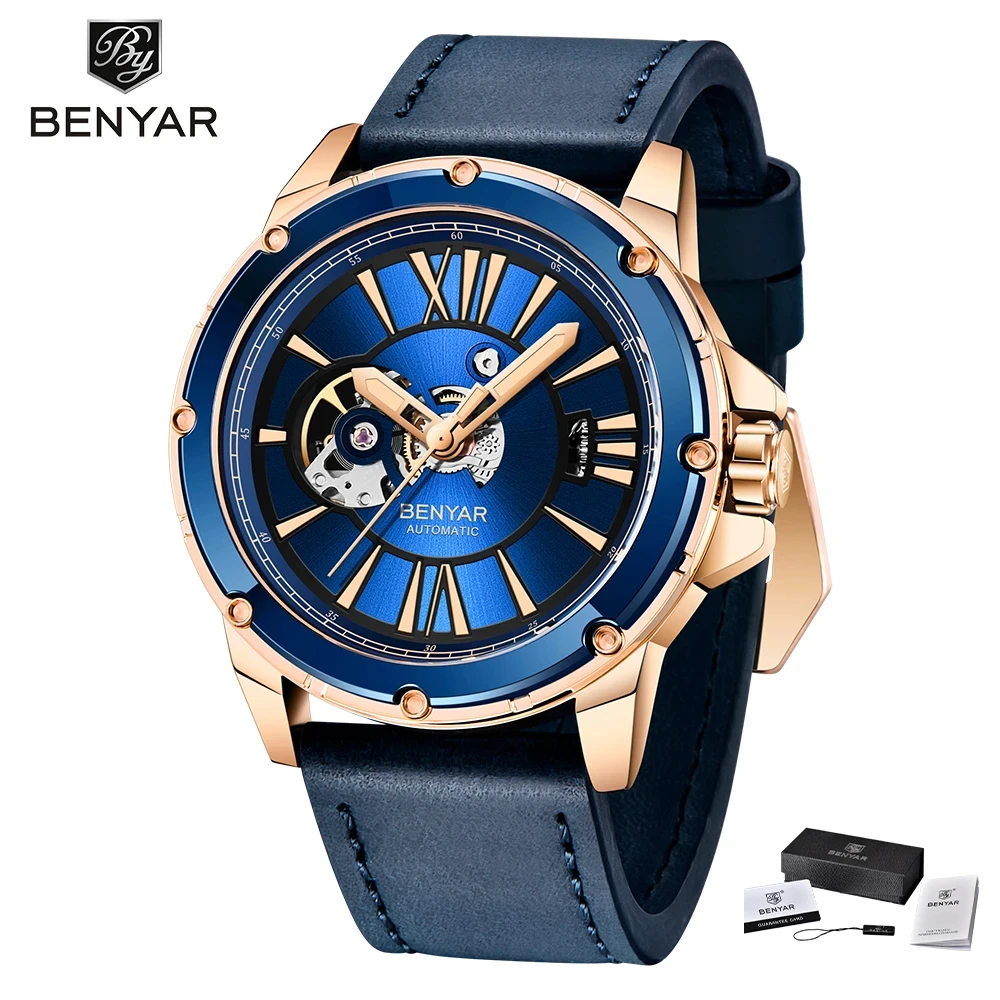 BENYAR NH35A классические деловые мужские автоматические механические часы 100 м спортивные Водонепроницаемые кожаные с сапфиром часы для мужчин Reloj H
BENYAR NH35A классические деловые мужские автоматические механические часы 100 м спортивные Водонепроницаемые кожаные с сапфиром часы для мужчин Reloj H