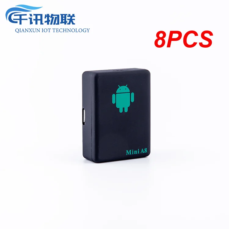 

8PCS kebidumei Mini A8 No GPS Tracker Locator Real Time Car Kids Pet GSM/GPRS/LBS Tracking Power Adapter With SOS Button USB