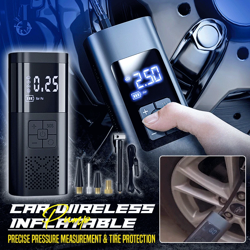 Car Wireless Inflatable Pump Air Compressor Inflatable Pump With LED Lamp For Motorcycle Bicycle Car Tyre Inflator
Car Wireless Inflatable Pump Air Compressor Inflatable Pump With LED Lamp For Motorcycle Bicycle Car Tyre Inflator
