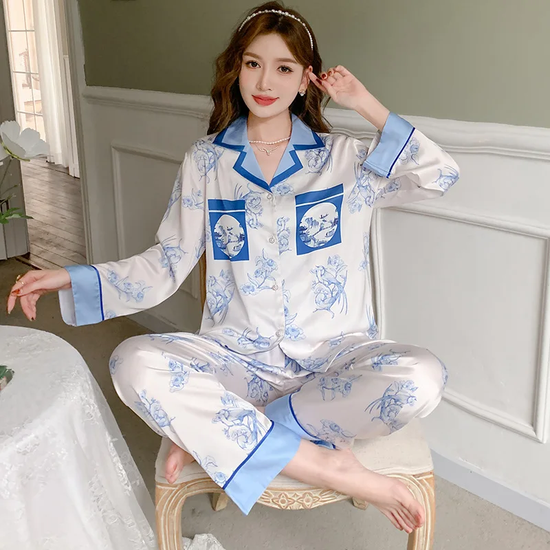 Jxgarb Spring New Satin Young Girls Simple Two Pieces Pyjamas Femme Ice Silk Nightwear Comfortable Student Sleepwear Nighties
Jxgarb Spring New Satin Young Girls Simple Two Pieces Pyjamas Femme Ice Silk Nightwear Comfortable Student Sleepwear Nighties