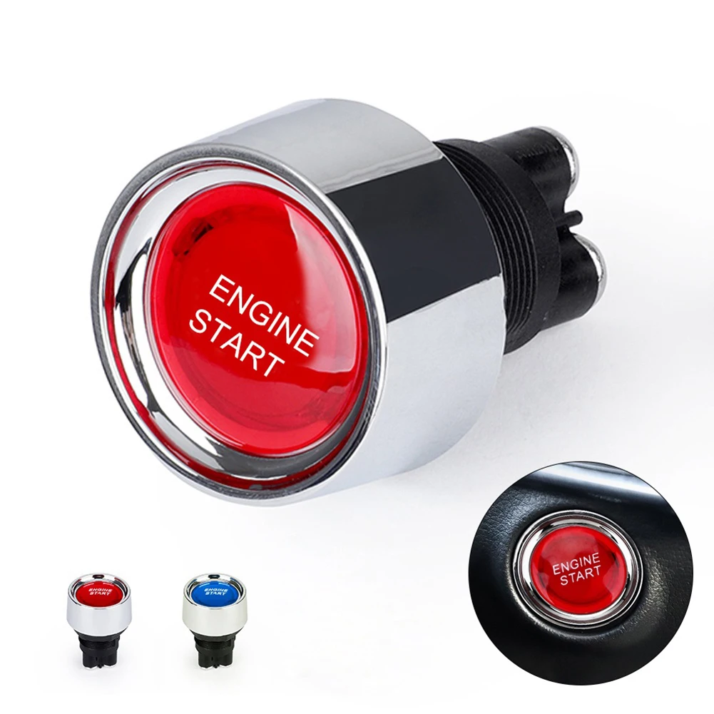 

Car Engine Start 50A Push Button Keyless Switch DC 12V-24V Racing Start Button Ignition Starter ON/OFF Auto Modified Switches