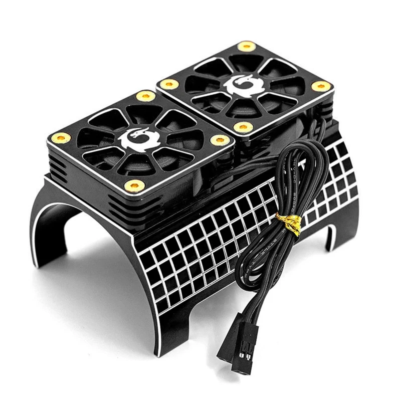 Compatible with Big X X Maxx Motor RC 4985 1717 Motor Radiator 6S 8s Dual High Speed Dissipation Fan Heat Sink ARRMA 1/5
Compatible with Big X X Maxx Motor RC 4985 1717 Motor Radiator 6S 8s Dual High Speed Dissipation Fan Heat Sink ARRMA 1/5