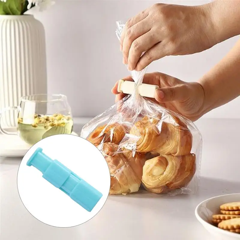 

10pcs Seal Clips Kitchen Food Snack Bag Sealers Plastic Portable Storage Sealing Clamps Household Seal Clips Tools