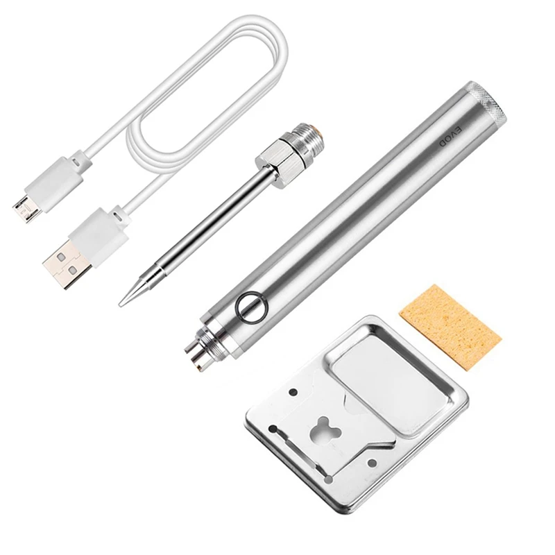 5V Battery Soldering Wireless Portable Charging Soldering Iron 510 Interface Soldering Iron Head Welding Repair Tool
5V Battery Soldering Wireless Portable Charging Soldering Iron 510 Interface Soldering Iron Head Welding Repair Tool
