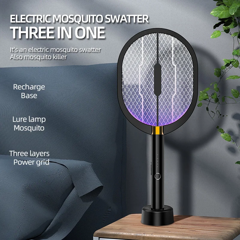 3-in-1 Electric Insect Racket Swatter Zapper USB Rechargeable Summer Mosquito Swatter Kill Fly Bug Zapper Killer Trap 2022 New
3-in-1 Electric Insect Racket Swatter Zapper USB Rechargeable Summer Mosquito Swatter Kill Fly Bug Zapper Killer Trap 2022 New