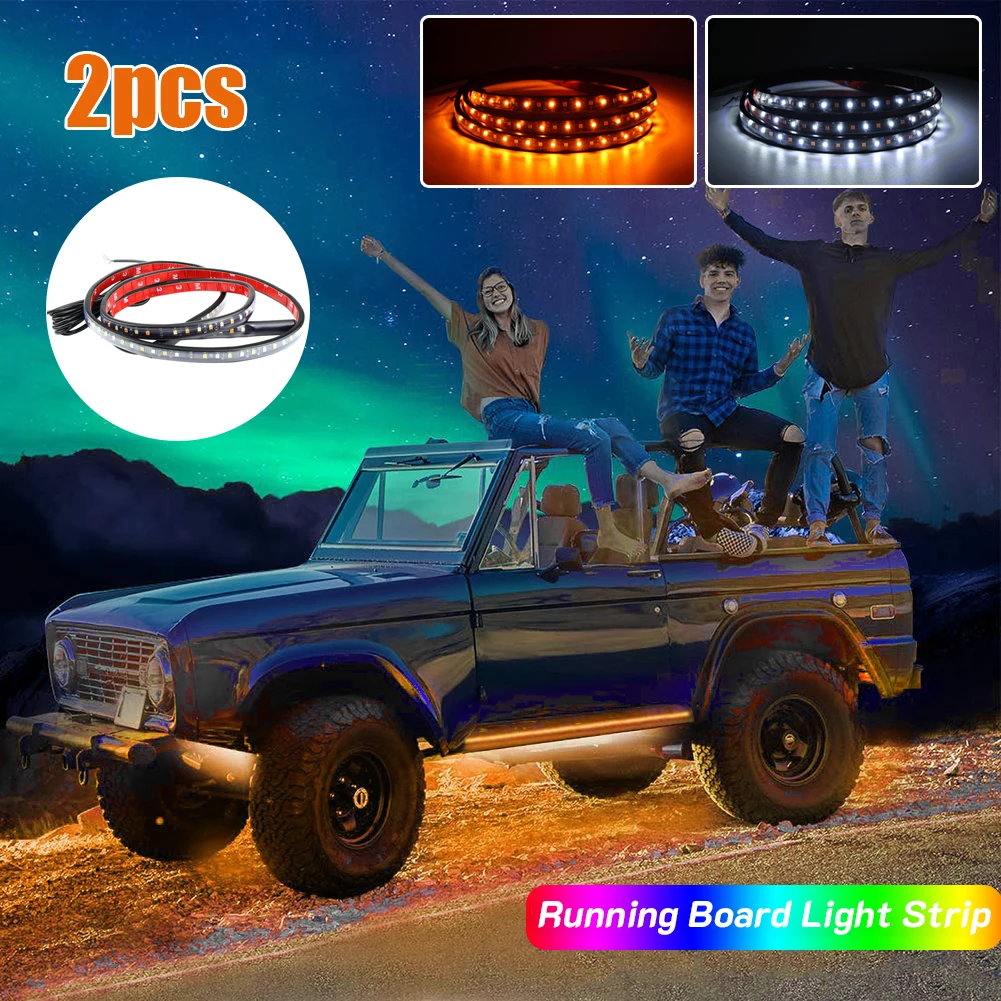 60" Car LED Running Board Light Strip Pedal Lamp 12V Universal Underglow Tailgate Light DRL Turn Signal for Car Truck Pickup SUV
60" Car LED Running Board Light Strip Pedal Lamp 12V Universal Underglow Tailgate Light DRL Turn Signal for Car Truck Pickup SUV
