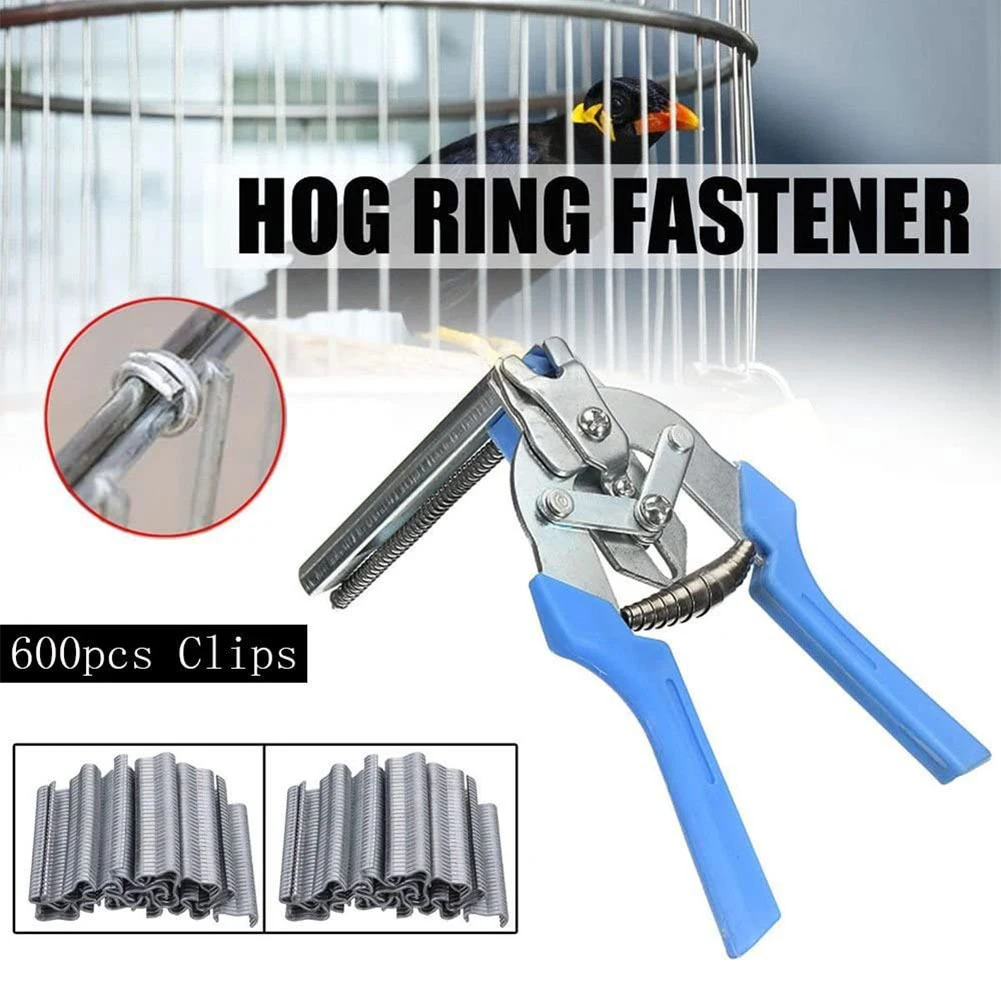 Hog Ring Pliers 600pcs M Clips(Optional) Upholstery Repair Tool for Pet Cages, Fencing Poultry Cage Fixing Clamp Chichen Rabbit
Hog Ring Pliers 600pcs M Clips(Optional) Upholstery Repair Tool for Pet Cages, Fencing Poultry Cage Fixing Clamp Chichen Rabbit