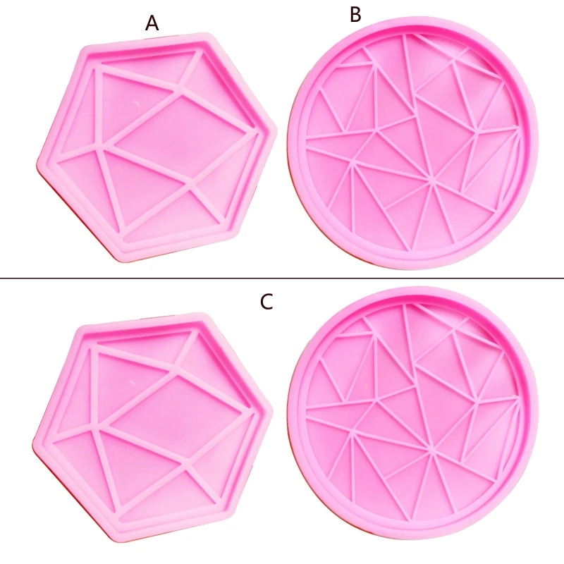 Geometry Polygon/Round Coaster UV Crystal Epoxy Resin Mold Cup Mat Mug Pad Silicone Mould DIY Crafts Home Decoration Tools
Geometry Polygon/Round Coaster UV Crystal Epoxy Resin Mold Cup Mat Mug Pad Silicone Mould DIY Crafts Home Decoration Tools
