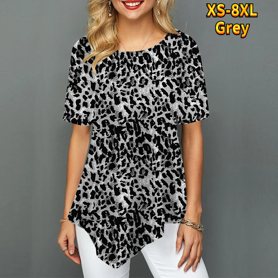 New Summer Women's T-shirt Fashion leopard print Graphic Casual oversized Short Sleeve Casual Street women's Top T-shirt XS-8XL
New Summer Women's T-shirt Fashion leopard print Graphic Casual oversized Short Sleeve Casual Street women's Top T-shirt XS-8XL