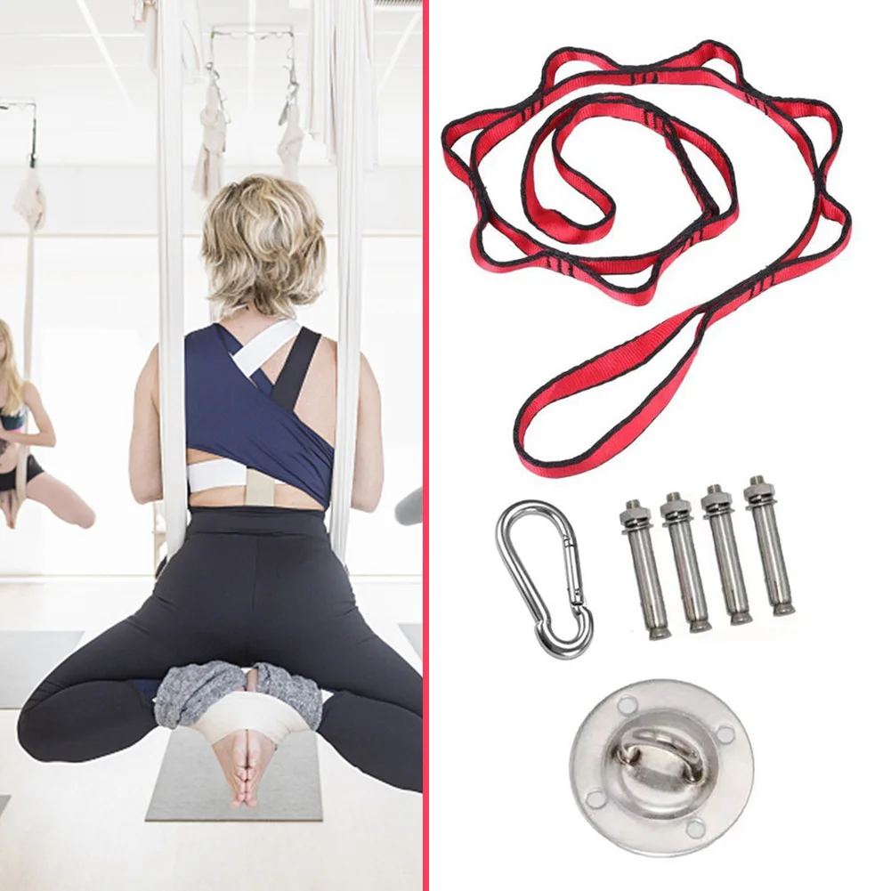 Stainless Steel Ceiling Hook Fixed Device DIY Ceiling Mount Suspension Carabiners Extend Daisy Rope Exercises Accessories Kits
Stainless Steel Ceiling Hook Fixed Device DIY Ceiling Mount Suspension Carabiners Extend Daisy Rope Exercises Accessories Kits