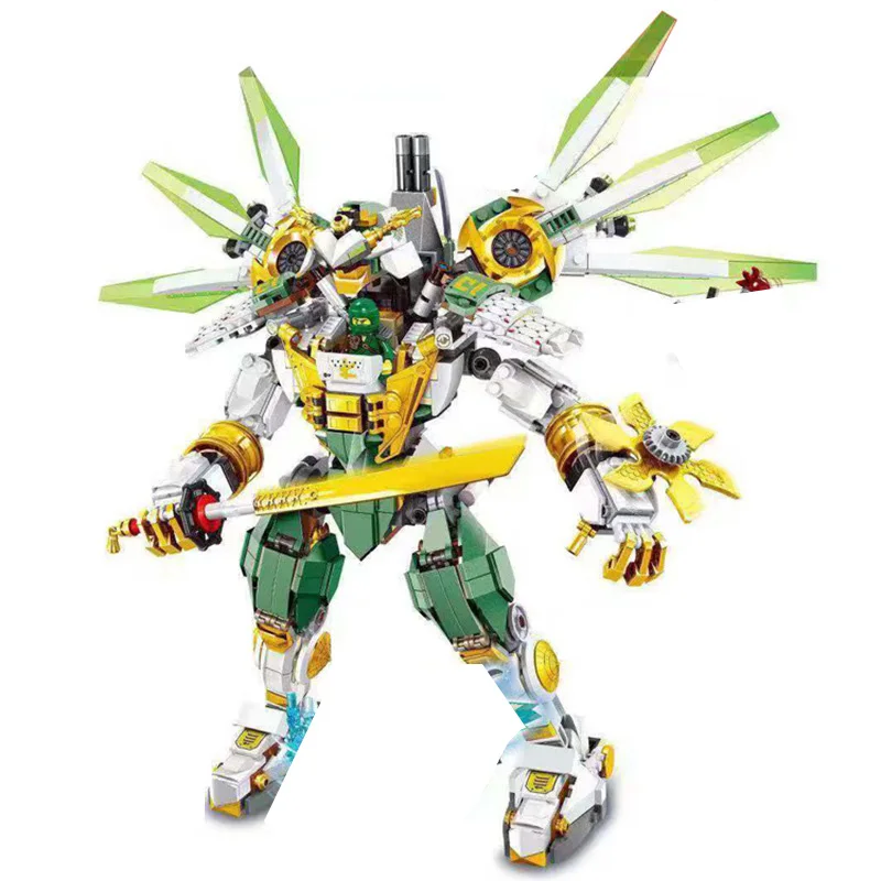 Ninjaed Lloyd Titan Mech 929 шт. кирпичи игрушки строительные блоки Diy Сборная модель Обучающие игрушки подарки для мальчиков
Ninjaed Lloyd Titan Mech 929 шт. кирпичи игрушки строительные блоки Diy Сборная модель Обучающие игрушки подарки для мальчиков